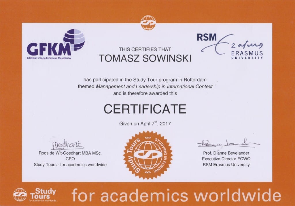 Rotterdam School of Management – sesja wyjazdowa MBA