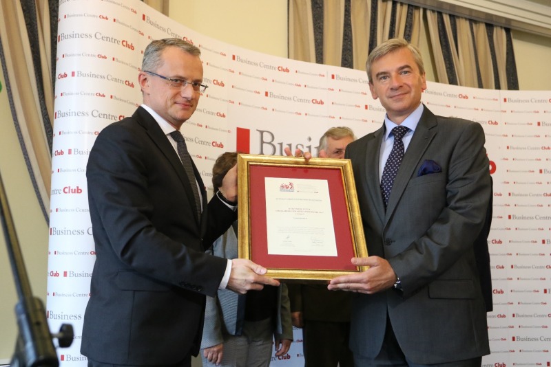 Business Centre Club - GFKM nagroda Ambasador Polskiej Gospodarki