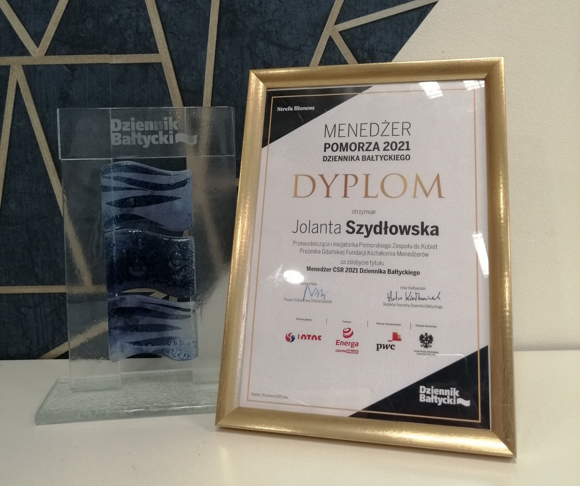 Nagroda Menedżera Pomorza 2021 CSR Jolanta Szydłowska