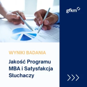 Grafika z wynikami badanie jakości Programu Executive MBA w GFKM 2023 1